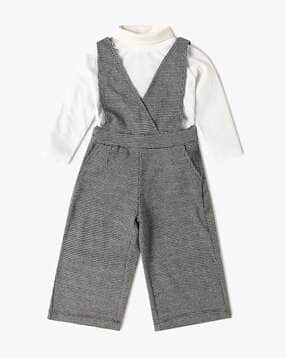 united colors of benetton Girls Houndstooth-Knit Jumpsuit & T-Shirt Set-picture-20