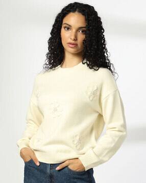 rio Women Embellished Round-Neck Pullover-picture-37