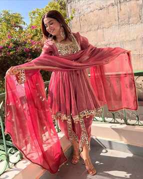 svaraa Women Embroidered A-Line Kurta Set-picture-45