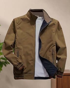poshax Men Regular Fit Zip-Front Jacket-picture-26