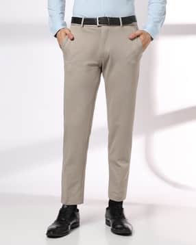 netplay Men Slim Fit Flat-Front Knit Trousers-picture-32