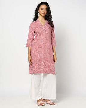 Women Printed Straight Kurta-image-31