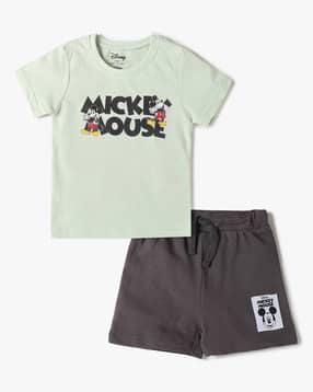 inf frendz Mickey Mouse Print Shorts & T-Shirt Sets-picture-17