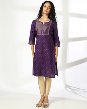 avaasa mix n' match Women All-Over Print Straight Kurta-picture-38