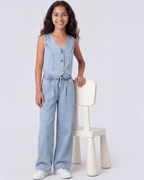 Girls Cotton Pants & Top Sets-image-48