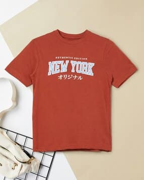 max Typographic Print Regular Fit Round-Neck T-Shirt-picture-13