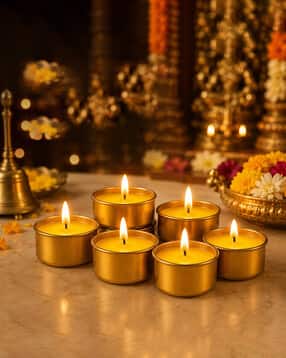 eblooming Pack of 20 Premium Golden Ghee Diyas-picture-28