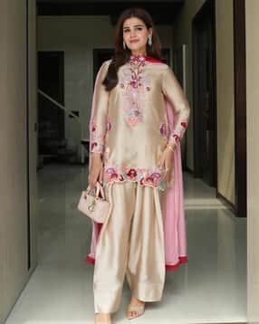 nyrika Women Embroidered Straight Kurta Suit Set-picture-47