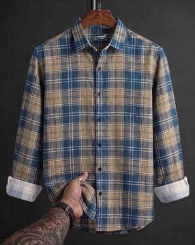 marmic fab Men Checked Regular Fit Shirt-picture-17