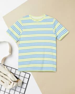 Striped Regular Fit Round-Neck T-Shirt-image-16