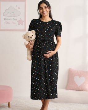 9shines label Women Printed Round-Neck Nighties-picture-49