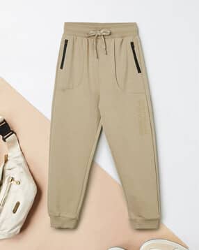 max Boys Cotton Joggers with Zipper Pockets-picture-26