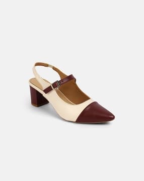 mochi Women Pointed-Toe Chunky Heeled Sandals-picture-42