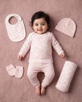 liltomatoes baby Floral Print Cotton Gift Sets-picture-22