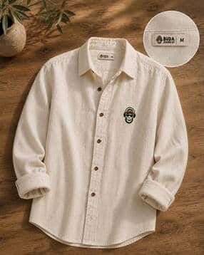 buda jeans co Men Embroidered Spread-Collar Shirt-picture-35