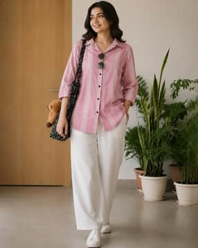 buda jeans co Women Striped Regular Fit Shirt  -picture-49