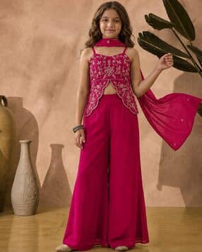 pixie n prince Women Embroidered 3-Piece Kurta Set-picture-36