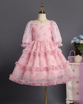 tior Girl Floral Print Fit & Flared Dress-picture-22