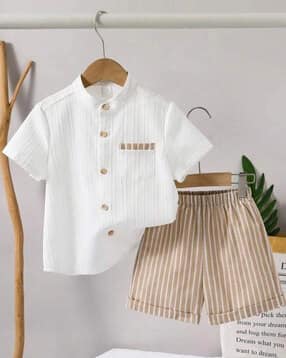 suratsuit Boys Patterned Shirt & Shorts Set-picture-39