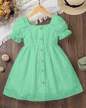 Girls Self-Design Fit & Flare Dress-image-44