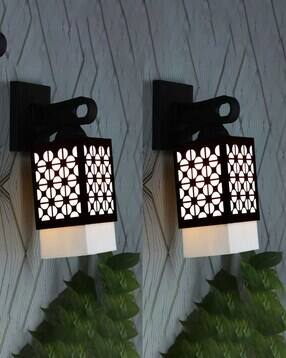gojeeva kraft Set of 2 Wooden Modern Design Wall Lamps-picture-34