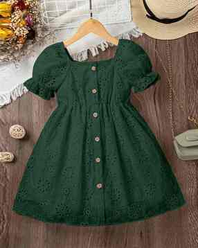 Girls Self-Design Fit & Flare Dress-image-21