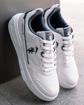 Men Round-Toe Lace-Up Sneakers-image-11