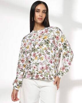 dnmx Women Floral Print Classic Fit Sweatshirt-picture-44