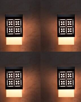 gojeeva Set of 4 Wooden Pendant LED Wall Lamps -picture-33