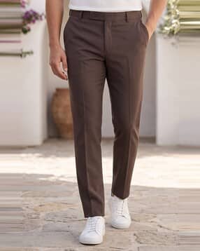 buda jeans co Men Slim Fit Flat-Front Trousers-picture-49