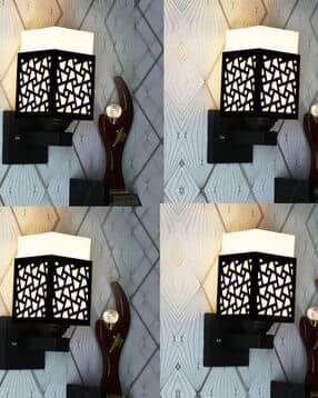 gojeeva kraft Pack of 4 Wooden Modern Design Wall Lamps-picture-27