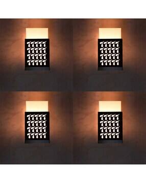 gojeeva kraft Set of 4 Zuper Wooden Wall Lamps-picture-48