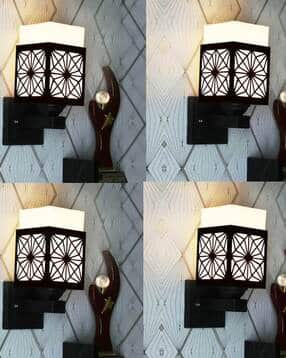 gojeeva kraft Set of 4 Wooden Wall Lamps Wall Lamps-picture-15