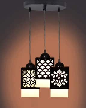 gojeeva Zuper 3 Light Creative Wooden Pendant Light Lamp -picture-30