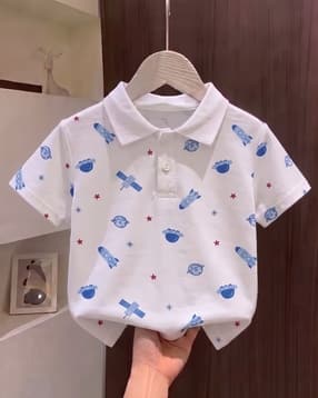 styleconnect Boys Printed Regular Fit Polo T-Shirt-picture-45