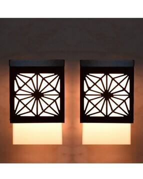gojeeva Set of 2 Wooden Pendant LED Wall Lamps -picture-11