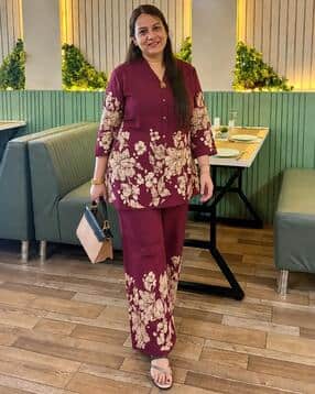 nyrika Women Floral Print 2-Piece Co-Ord Set-picture-14