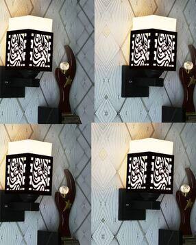 gojeeva kraft Pack of 4 Wooden Modern Design Wall Lamps-picture-31