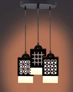 gojeeva Zuper 3 Light Creative Wooden Square Pendant Lamp -picture-13
