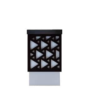 gojeeva Set of 4 Laser-Cut Wooden LED Wall Lamps -picture-15