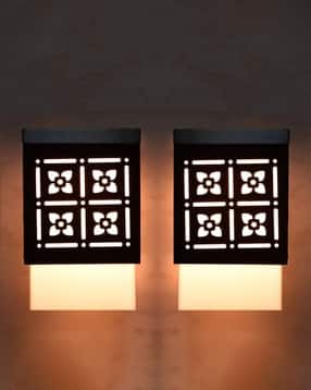 gojeeva Set of 2 Wooden Pendant LED Wall Lamps -picture-35