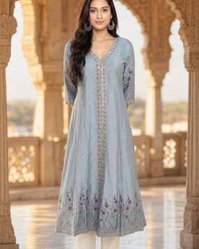 rangita Women Embroidered A-Line Kurta-picture-30