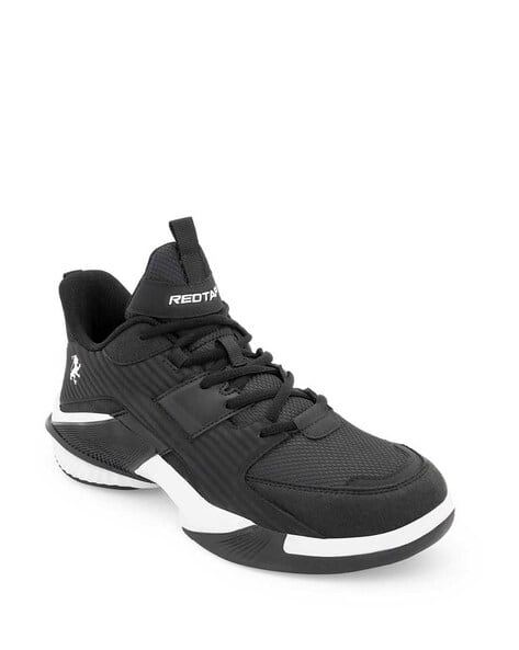 RED TAPE Men Red Colourblock Round-Toe Lace-Up Sneakers - Image 2