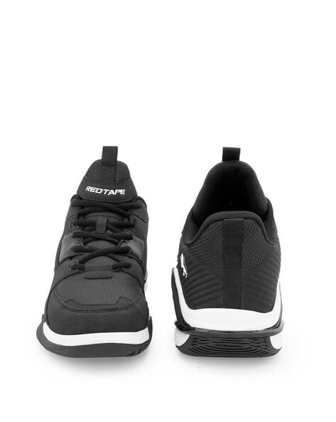 RED TAPE Men Red Colourblock Round-Toe Lace-Up Sneakers - Image 5