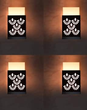 gojeeva kraft Set of 4 Zuper Wooden Wall Lamps-picture-30