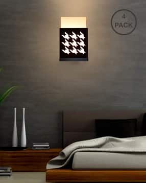 gojeeva kraft Pack of 4 Zuper Wooden Wall Lamps-picture-32