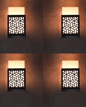 gojeeva kraft Set of 4 Zuper Wooden Wall Lamps-picture-38