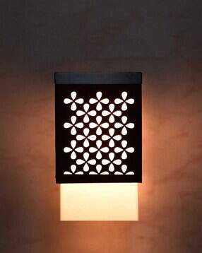 gojeeva Set of 4 Laser-Cut Wooden LED Wall Lamps -picture-47