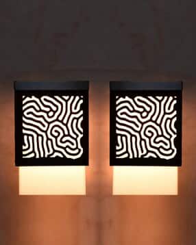 gojeeva Set of 2 Wooden Pendant LED Wall Lamps -picture-15