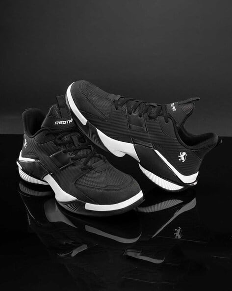 RED TAPE Men Red Colourblock Round-Toe Lace-Up Sneakers - Image 1